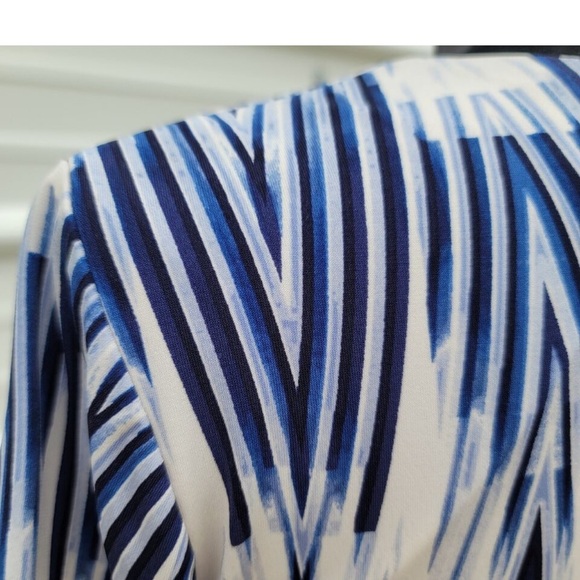 Maggy London Womans Blue Champaine Dress Fit Flare Pockets A-Line Short … - Picture 4 of 10